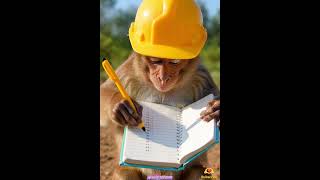 Smart Monkey Builds a Jungle House from Scratch 🐒 #survival