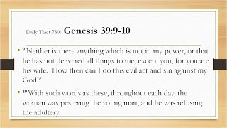 Dad’s Bible Tract 780 - Genesis 39:9-10