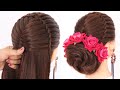 elegant juda hairstyle for women | hairstyle for saree | hairstyle for traditional wear