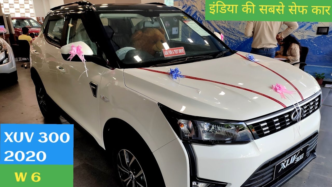 2020 Mahindra XUV 300 W6 variant on road price features review - YouTube