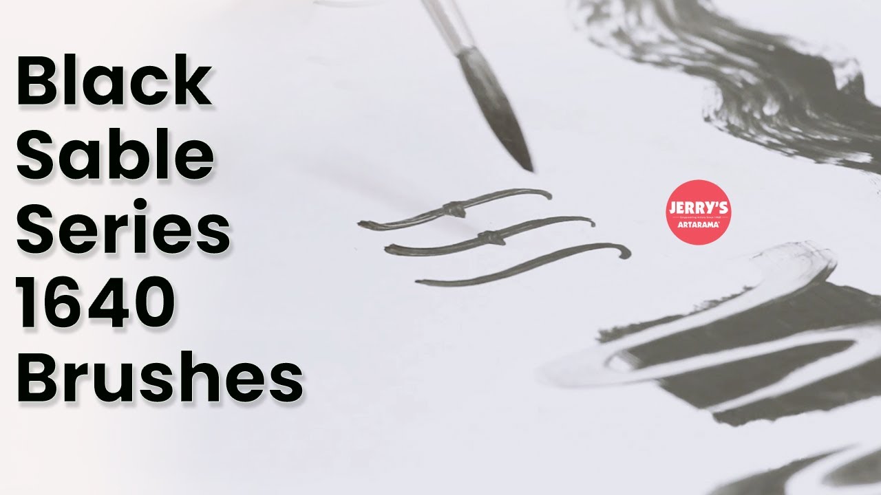 See the Black Sable Series 1640 brush marks!