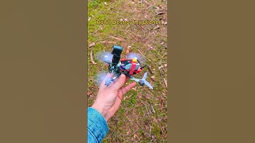How I Destroy my Drone | Baby Ape Pro V2 DarwinFPV #crash #drone #outdoors #fpvdrone #4k
