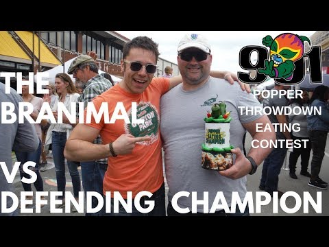 2019 901 Popper Throwdown Eating Contest - Challenging the reigning champion!