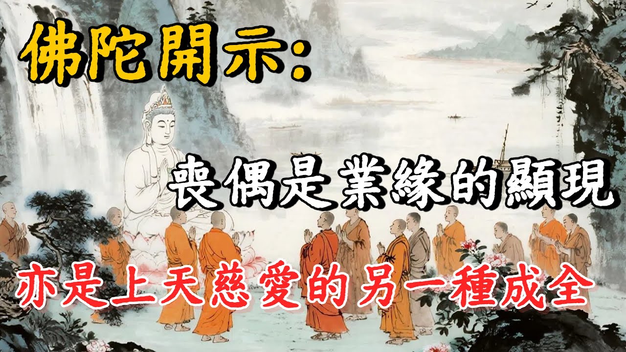 佛陀開示：喪偶乃業緣所現，亦是上天慈悲的另一種成全。#佛家 #佛學 #佛法 #觀音 #佛學#佛陀#佛學#佛教#禪修知識 #佛學智慧 #佛教文化 #佛學故事#傳統文化