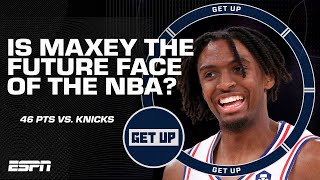 Is Tyrese Maxey the FUTURE FACE OF THE LEAGUE? 🤔 46-PT performance SAVES the 76ers season | Get Up