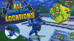 fortnite all camera locations map l dance in front of 7 different cameras challenge l season 4 - camera locations in fortnite
