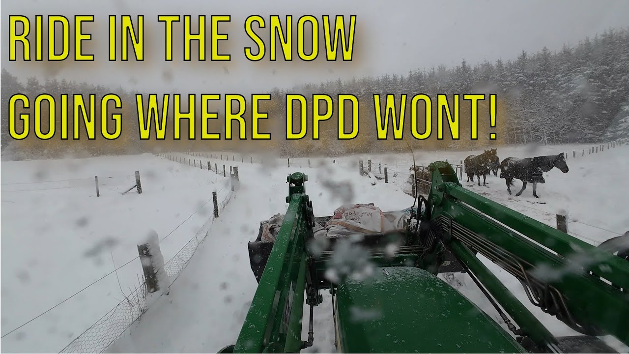 BRAVING the snow! Going where DPD wont