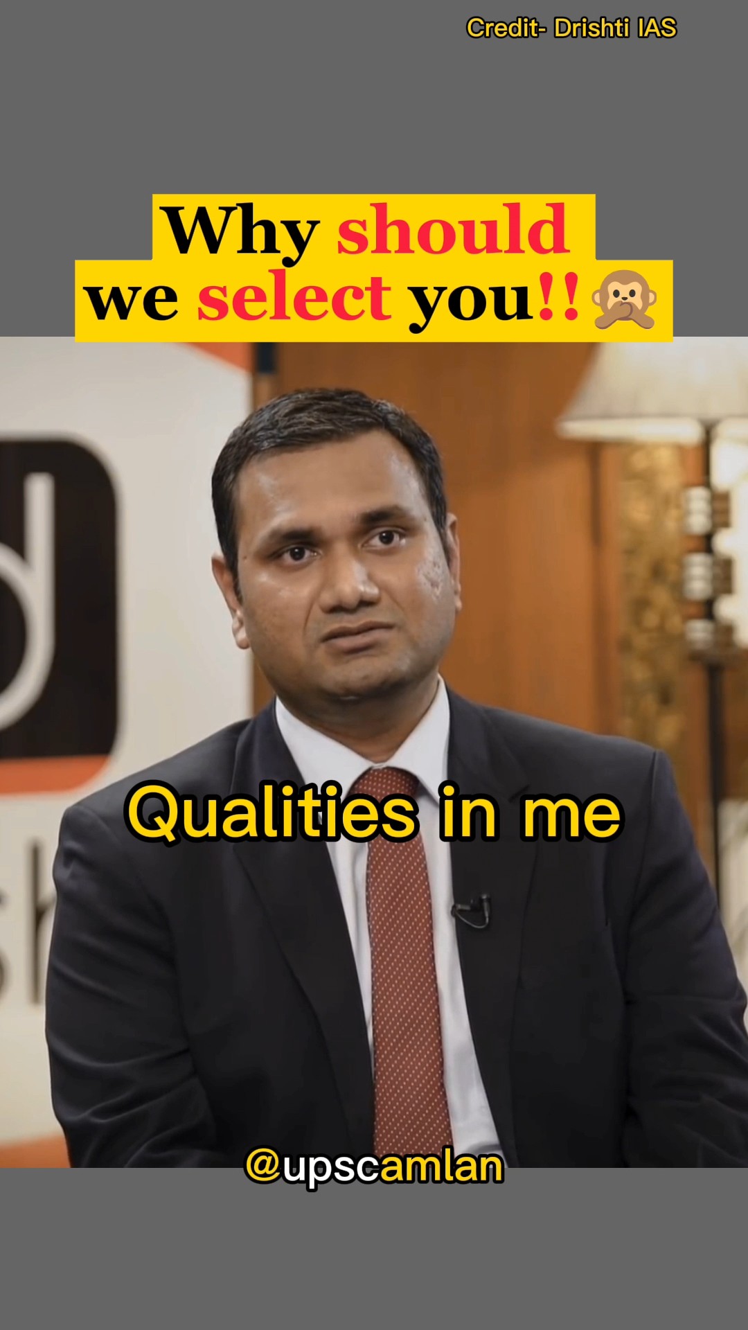 Why Should We Select You UPSC Interview shorts YouTube Why Should We Select You UPSC Interview shorts YouTube