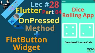 Flutter in Hindi || OnPress Method in Flat Button || Lec # 28 || Part 04