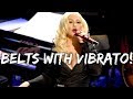 Christina Aguilera&#39;s Live Belting Range With VIBRATO | F4-E5