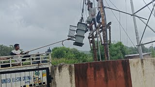 Hpsebl daliy hard work routine life vlog 45 tranformer change 63kva to 100 kva hardwork with my team