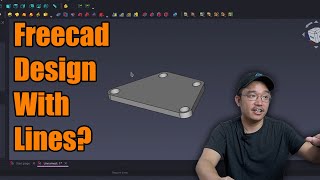 Learning Freecad, Using Lines To Make Designs