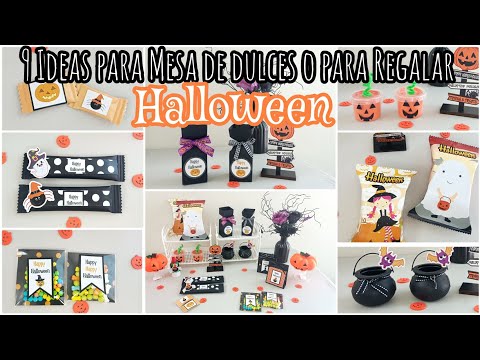 9 Ideas para Mesa de dulces de Halloween* Detalles para Halloween* Cómo reempacar golosinas