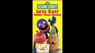 Sesame Street: Let's Eat! Funny Food Songs (1999 VHS)