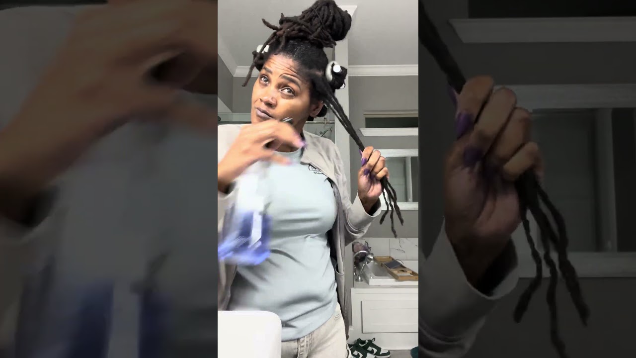 Easy Quick hair style for Locs using flexi rods