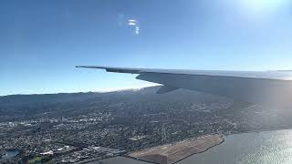 United Airlines 777-300ER Approach and Landing San Francisco Airport