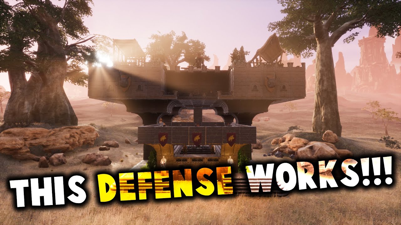 PURGE ARENA BASE This Defense Works!!! CONAN EXILES YouTube