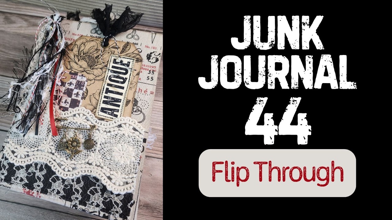 Eclectic JUNK JOURNAL Flip Through #junkjournal #junkjournalideas