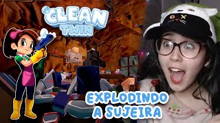 Fazendo Limpeza com UMA ARMA DE BOLHAS! 🧼🔫 CleanTwin - tiemiau screenshot 4