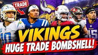🚨😱 BLOCKBUSTER QB TRADE?! VIKINGS EYE JUSTIN HERBERT OR ANTHONY RICHARDSON! | MINNESOTA VIKINGS NEWS
