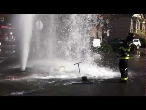 Fire Hydrant Broken by Big Rig in Berkeley