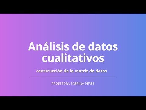 Video: ¿Qué es el análisis de datos cualitativos en la investigación?