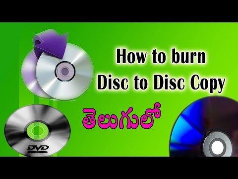 Cd or Dvd Disc to Disc copying (Burning) process in telugu using nero 10