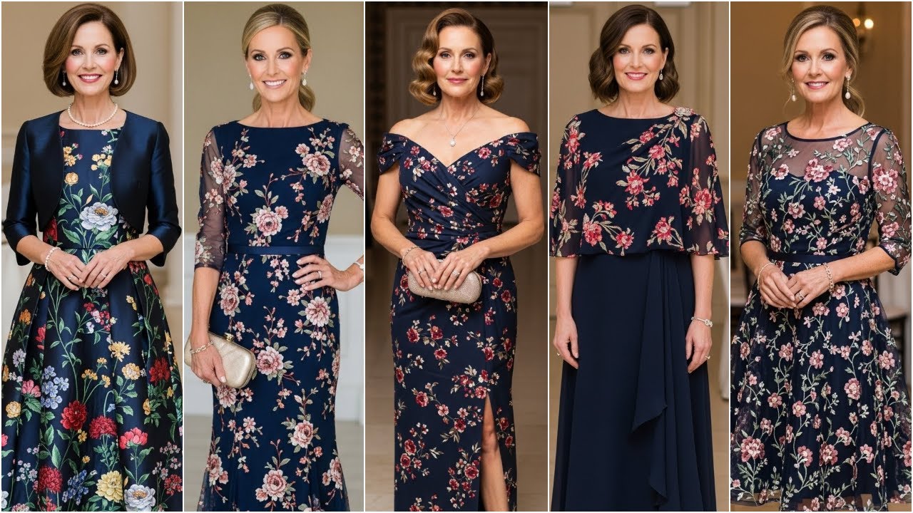 Свадебные платья для матери жениха в темно-синем цвете: большие размеры, скромные и нарядные свад...