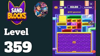 Sand blocks drop puzzle level 359   solution and walkthrough 