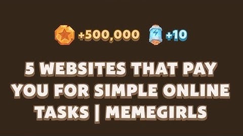 5 WEBSITES THAT PAY YOU FOR SIMPLE ONLINE TASKS | MEMEGIRLS | Memefi video code today | #memefi