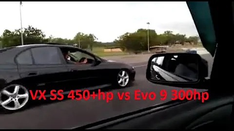 Holden VX SS LS1 450+hp Cams Exhaust vs Evo 9 300hp Atp Gold Turbo