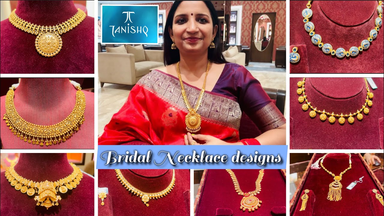 Wow 😳 🔥Tanishq 22kt Gold Necklace set with price | Latinshq Bridal Gold necklace designs | Tanishq
