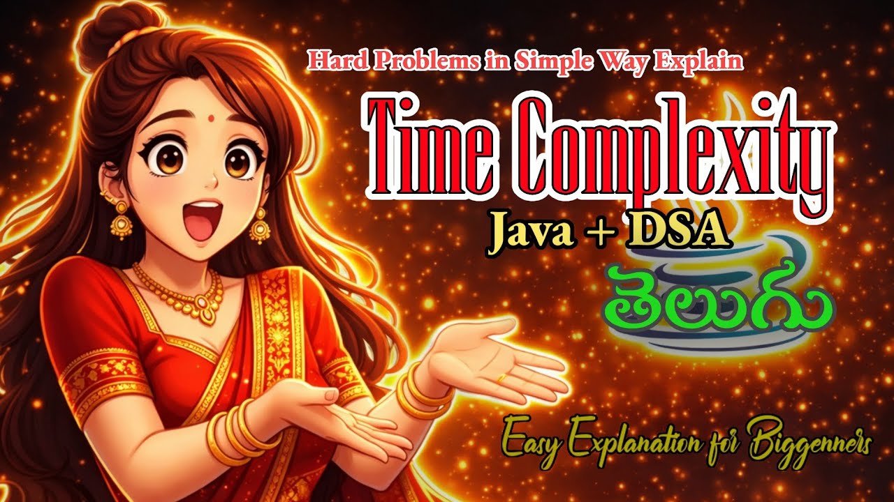 Time Complexity in Java DSA course | Telugu Explained in clearly - YouTube