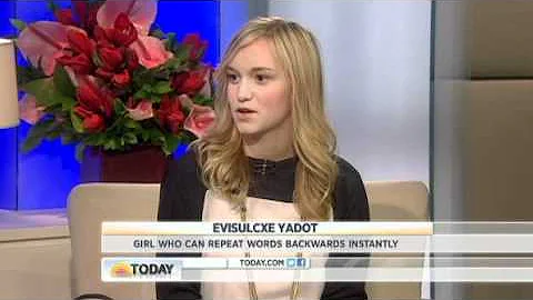Backwards talking girl Alyssa on the Today Show 2/...