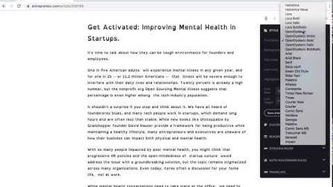 Reader Mode for Google Chrome - Demo