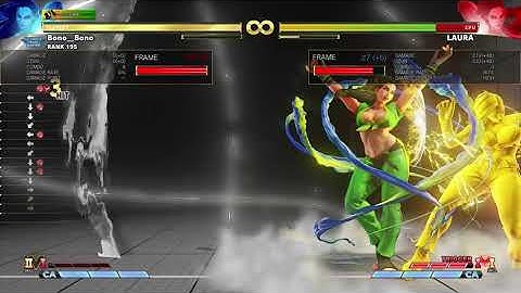 SFV S5 Laura: basic VSkill2 combo at the corner