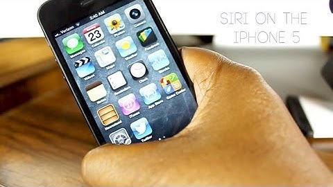 Siri on the iPhone 5 (iOS6)