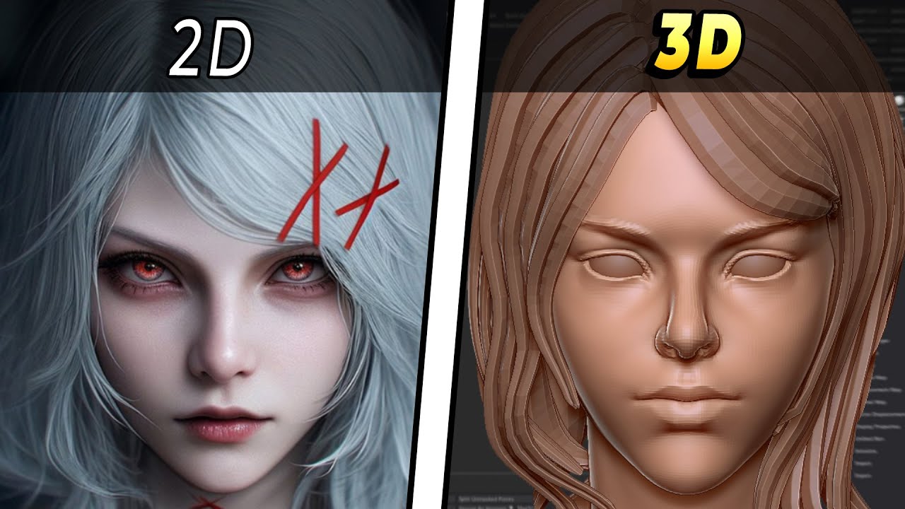 🏻 Sculpting Head in Zbrush [Timelapse] - YouTube
