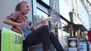 Dr Funk "Drop D" Marcus Miller Inspired 🎸Amazing Bass from the Street Sessions Performance 📍Newquay