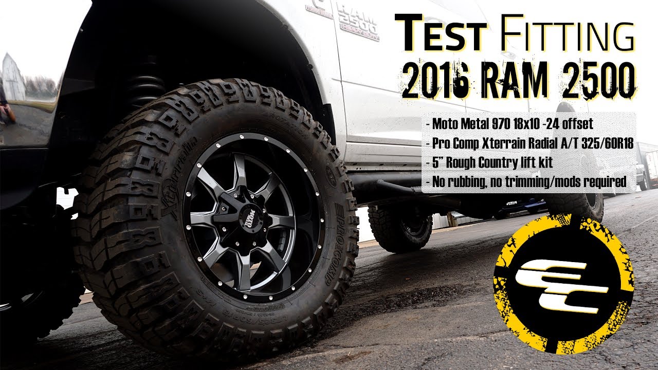 2017 Ram 2500 Slt >> Test Fitting - Lifted 2016 Ram 2500 w/ 18" Moto Metal 970s & 33" Pro Comp Xterrain A/Ts - YouTube 2017 Ram 2500 Slt >> Test Fitting - Lifted 2016 Ram 2500 w/ 18" Moto Metal 970s & 33" Pro Comp Xterrain A/Ts - YouTube