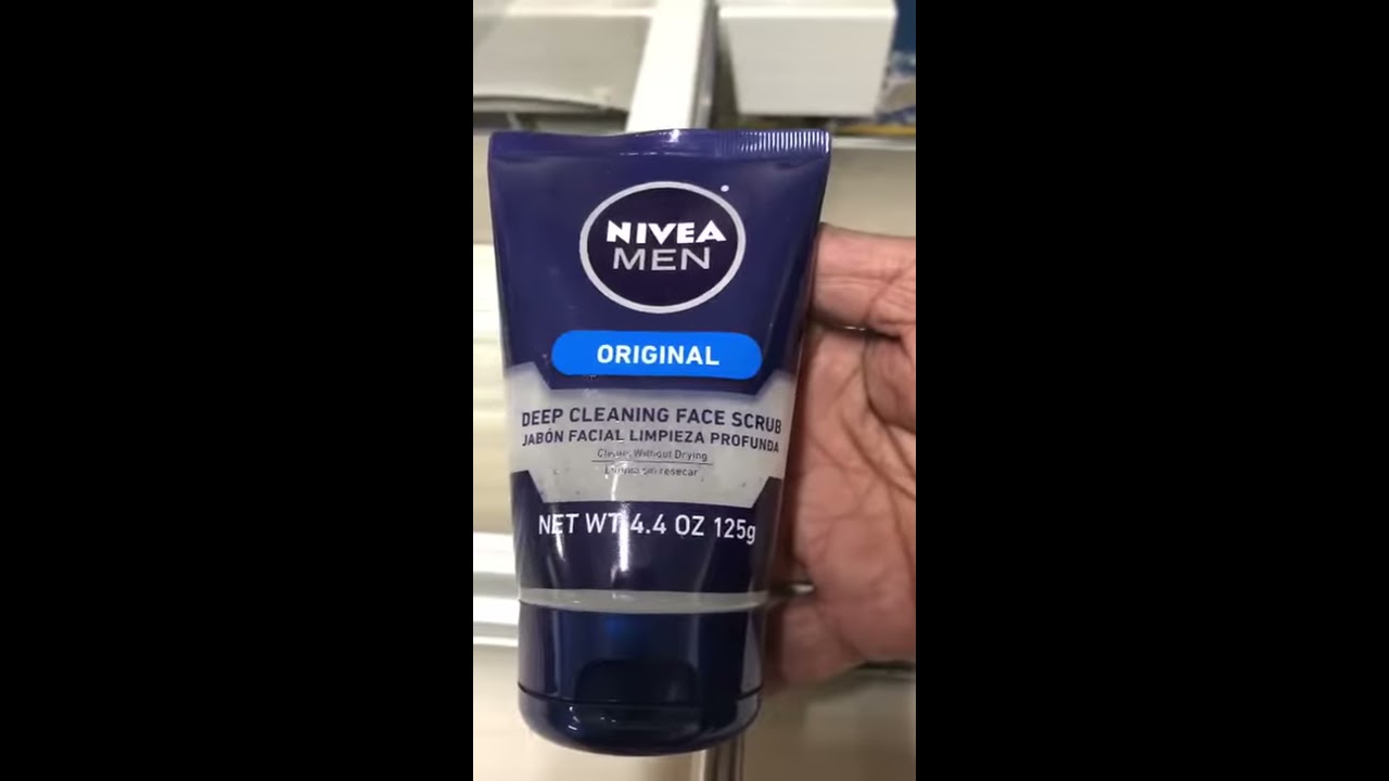 B0054LJLI2_NIVEA FOR MEN Original, Deep Cleaning Face Scrub 4.4 oz (Pack of 2)