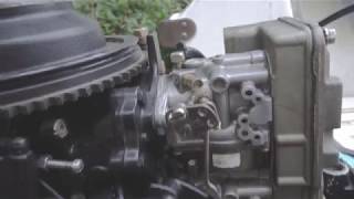 Two Stroke Outboard Shaking  easy carburetor linkage sync check and adjustment