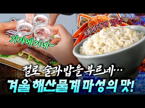 안먹으면 겨울이 서운한 마성의 맛! 경상도 겨울 해산물 신세계로의 초대!🦀기가메기고 대게 맛난~과메기, 아직 늦지 않았다! 대게, 이제 시작이다! 겨울 한정판 먹방 놓치지 마세요!