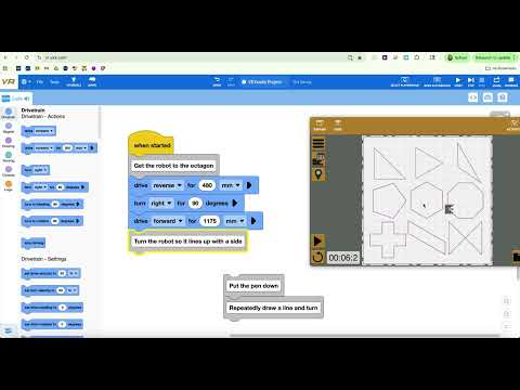 Start Your Octagon in the Shape Tracer Playground