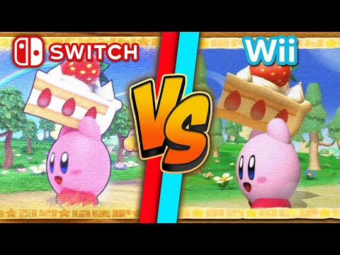 Kirby's Return to Dreamland Graphics Deluxe - Switch vs Wii GRAPHICS COMPARISON