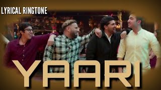 Guru Randhawa Yaari Song Lyrical Ringtone||Guru Randhawa New Song 2019