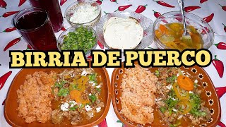 BIRRIA DE CHAMORRO DE PUERCO.