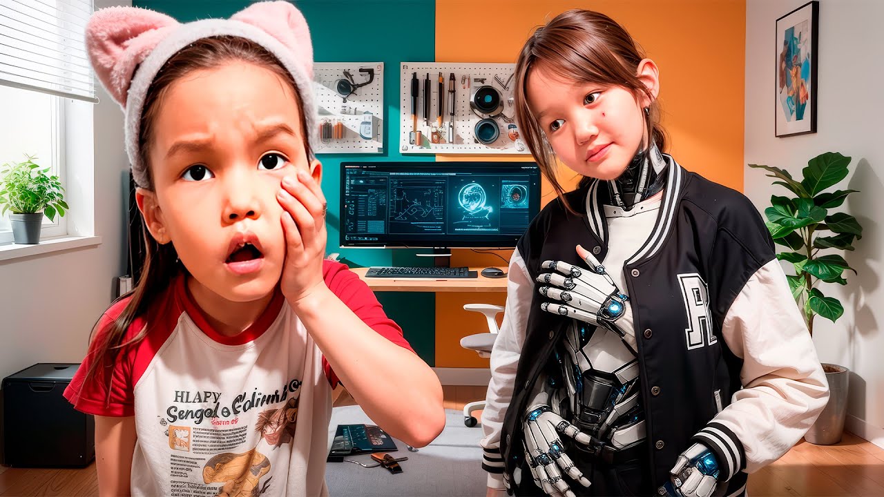 РОБОТ 🥶КӨРШІНІҢ ҚЫЗЫ РОБОТҚА АЙНАЛЫП КЕТТІ😱😱