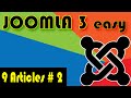 Joomla 3 Tutorials: Creating and setting up Joomla Article