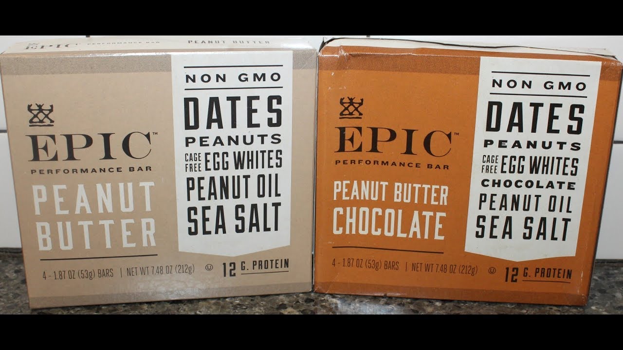 EPIC Performance Bar Peanut Butter & Peanut Butter Chocolate Review